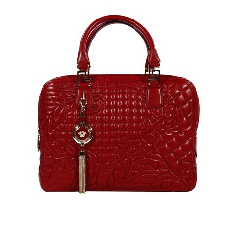 versace red shoulder bag|Versace shoulder bag price.